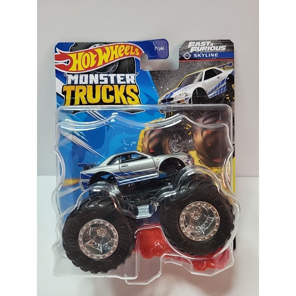 Hot Wheels MONSTER TRUCKS Fast And Furious Nissan Skyline Crushed Car 2024 FYJ44